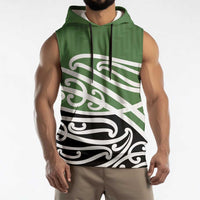 Green Fern New Zealand Kowhai Ngutukak Sleeveless Hoodie - Polynesian Pride