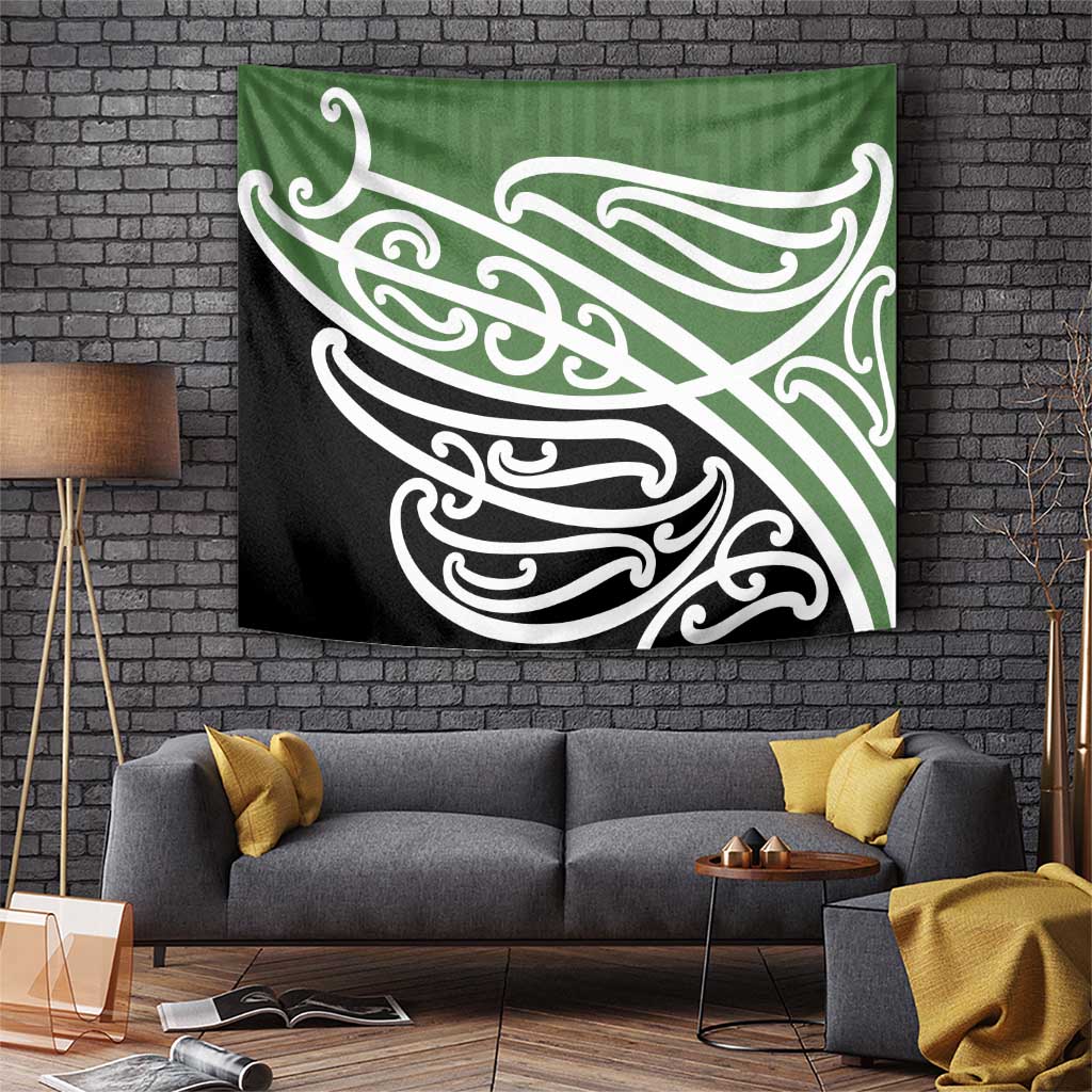 Green Fern New Zealand Kowhai Ngutukak Tapestry LT9 Green - Polynesian Pride