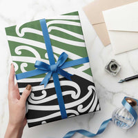 Green Fern New Zealand Kowhai Ngutukak Wrapping Paper - Polynesian Pride