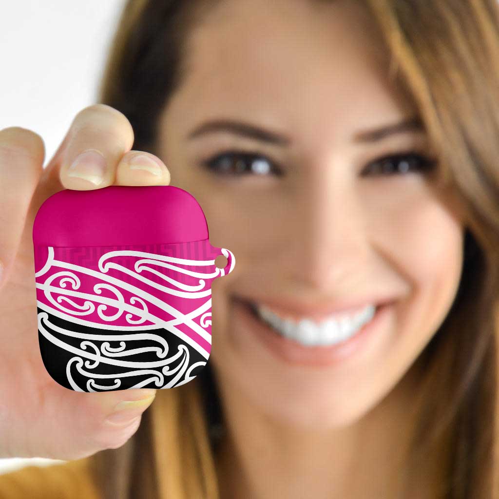 All Pink New Zealand Kowhai Ngutukak AirPods Case - Polynesian Pride