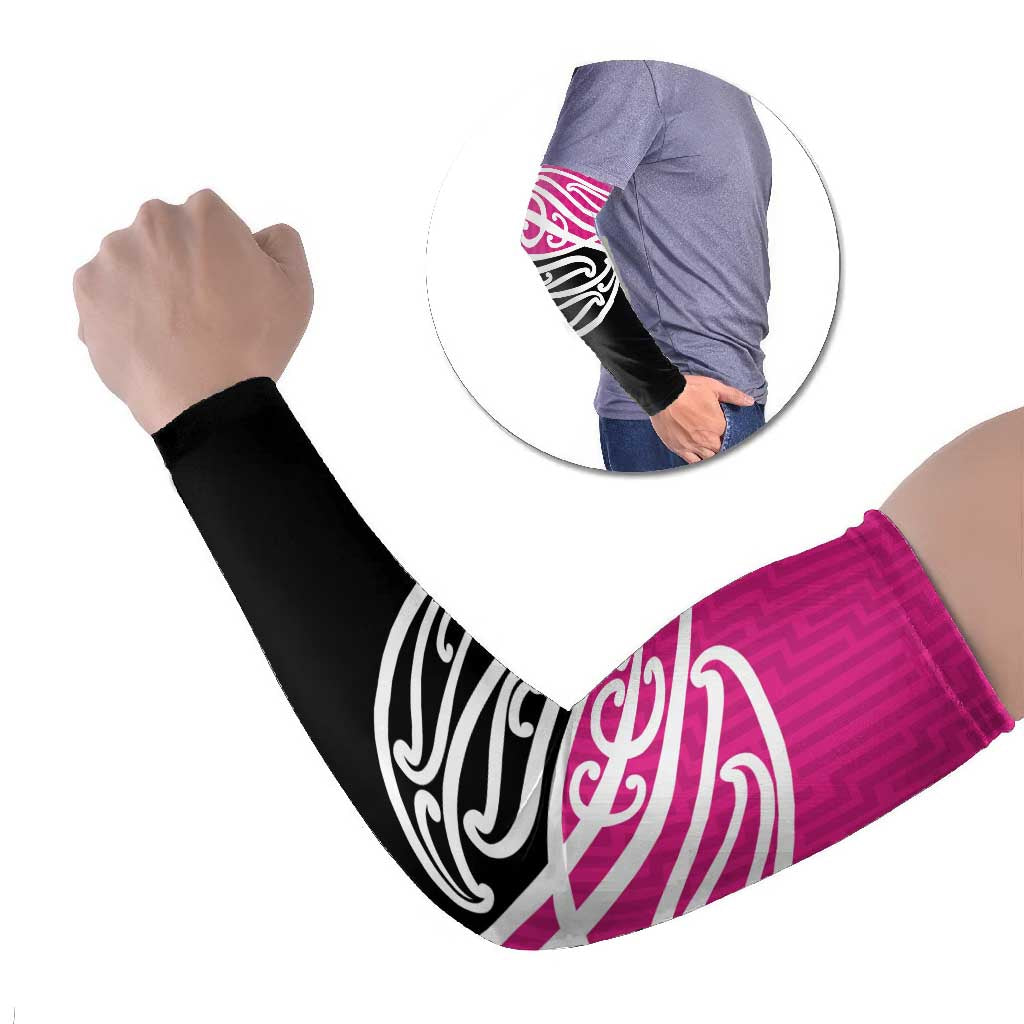 All Pink New Zealand Kowhai Ngutukak Arm Sleeves LT9 Set of 2 Pink - Polynesian Pride
