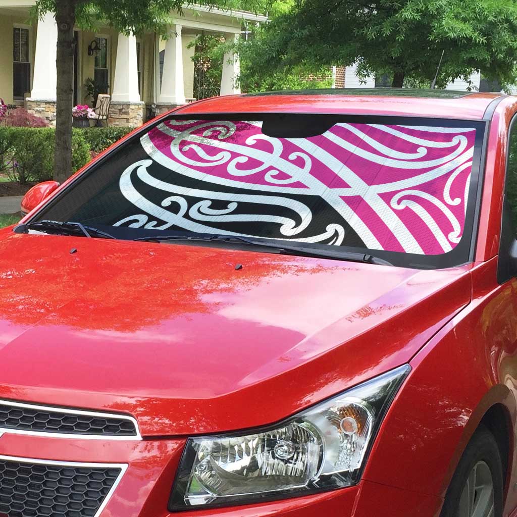 All Pink New Zealand Kowhai Ngutukak Auto Sun Shade - Polynesian Pride