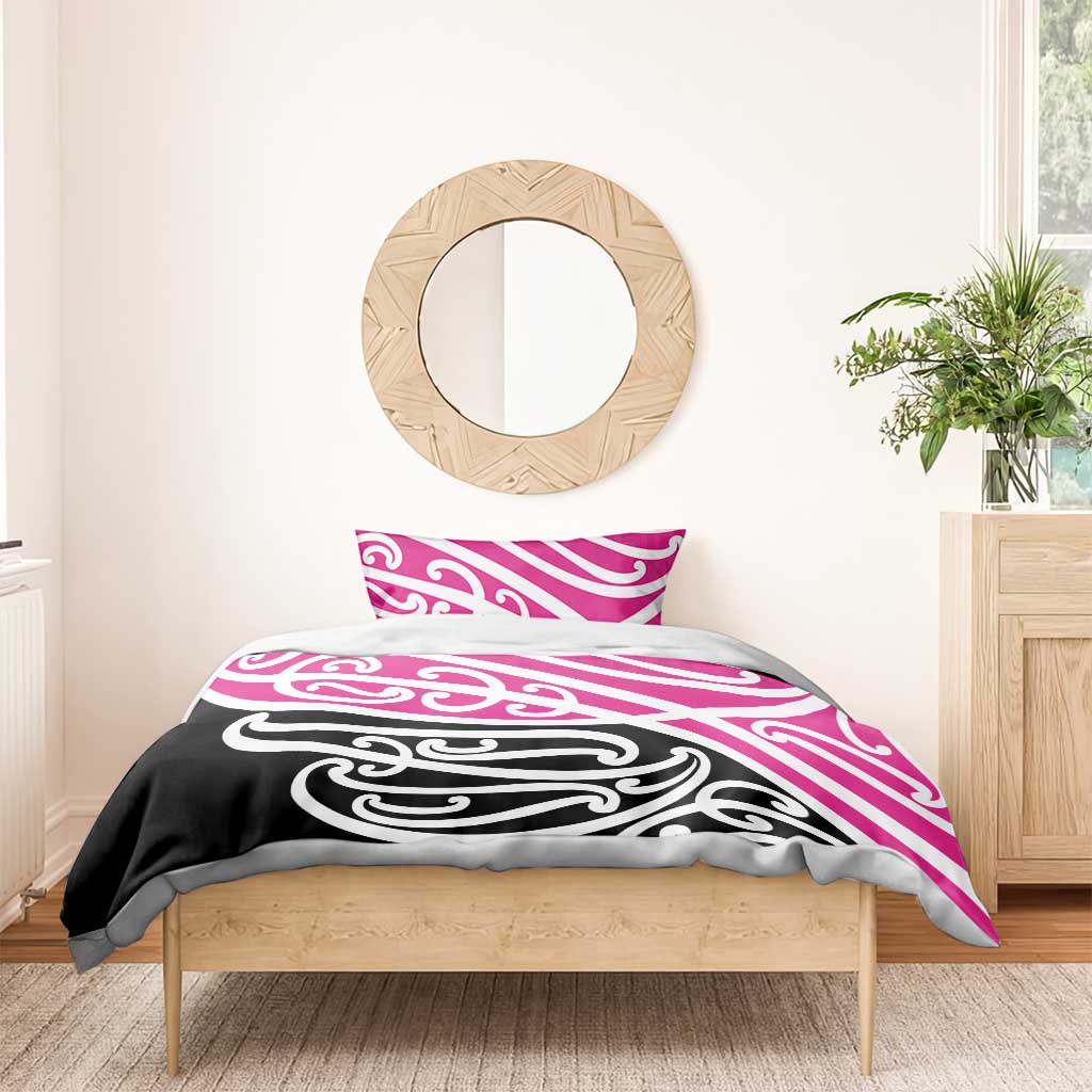 All Pink New Zealand Kowhai Ngutukak Bedding Set - Polynesian Pride
