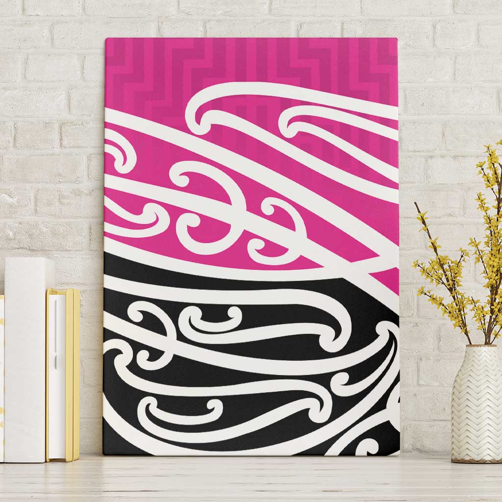 All Pink New Zealand Kowhai Ngutukak Canvas Wall Art LT9 Without Frame Pink - Polynesian Pride