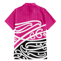 All Pink New Zealand Kowhai Ngutukak Family Matching Mermaid Dress and Hawaiian Shirt - Polynesian Pride