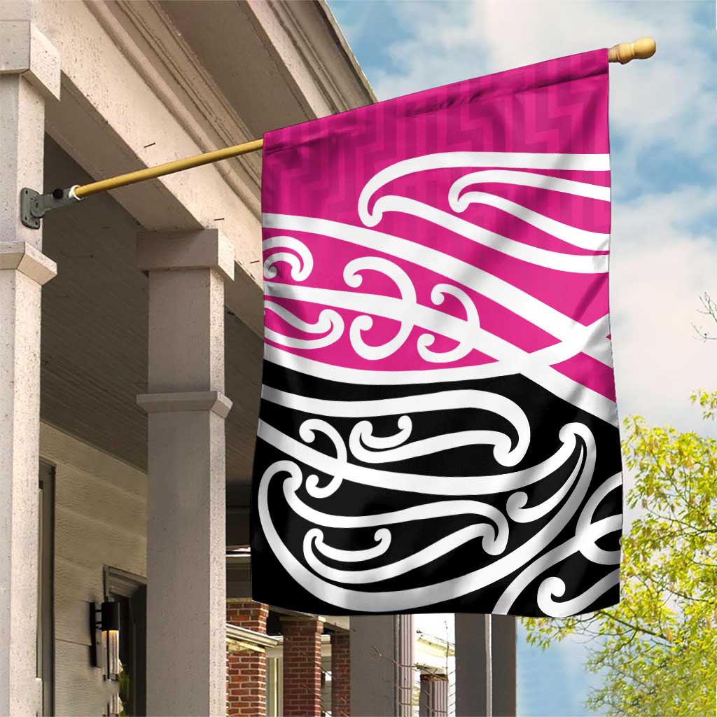 All Pink New Zealand Kowhai Ngutukak Garden Flag - Polynesian Pride