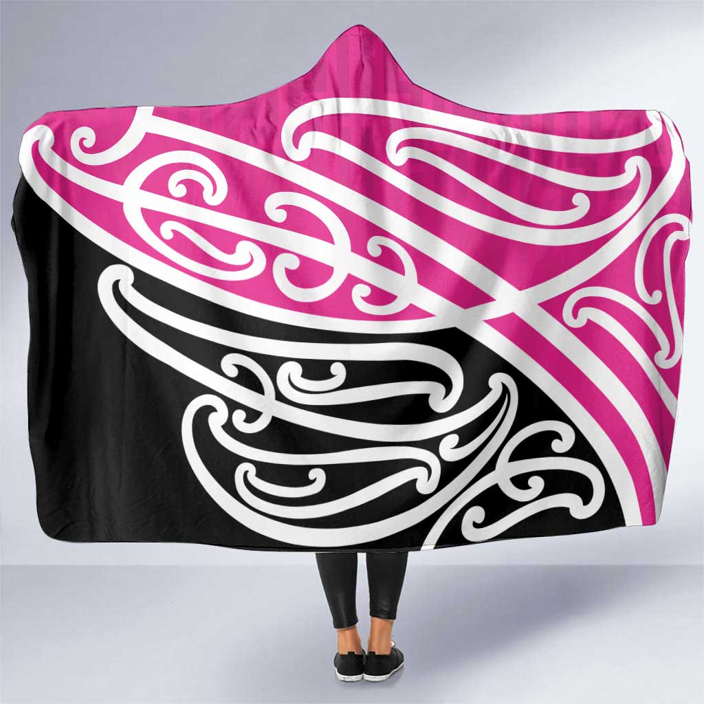 All Pink New Zealand Kowhai Ngutukak Hooded Blanket LT9 One Size Pink - Polynesian Pride