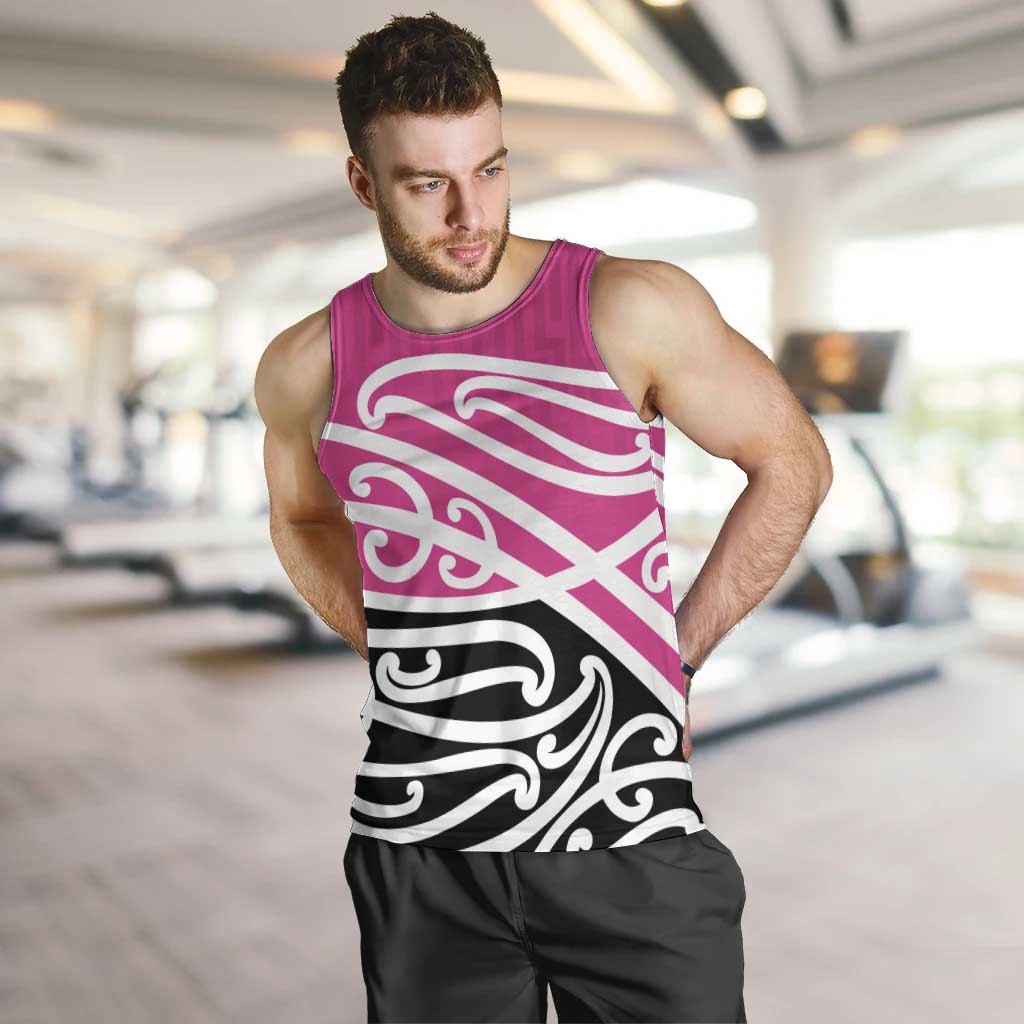All Pink New Zealand Kowhai Ngutukak Men Tank Top - Polynesian Pride
