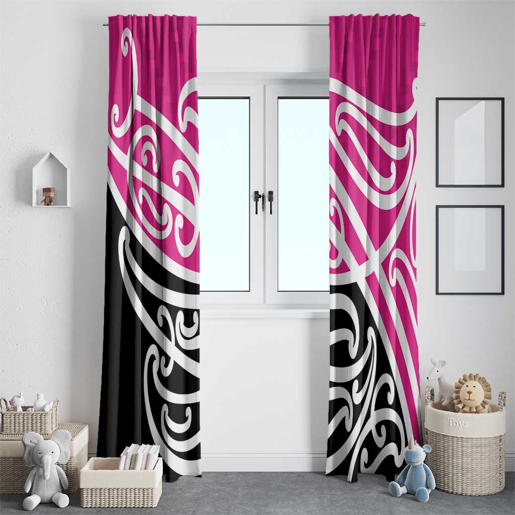 All Pink New Zealand Kowhai Ngutukak Window Curtain - Polynesian Pride