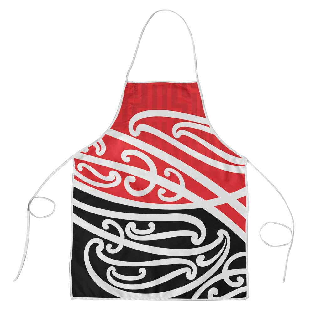 All Red New Zealand Kowhai Ngutukak Apron LT9 Red - Polynesian Pride