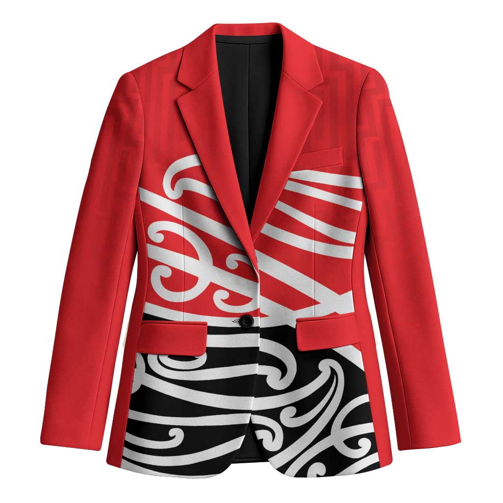 All Red New Zealand Kowhai Ngutukak Blazer LT9 Unisex Red - Polynesian Pride