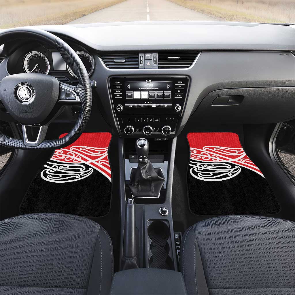 All Red New Zealand Kowhai Ngutukak Car Mats - Polynesian Pride