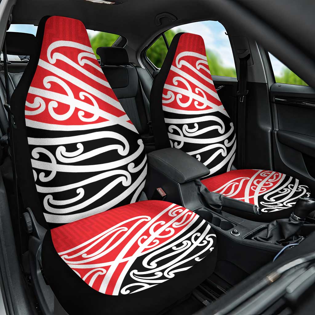 All Red New Zealand Kowhai Ngutukak Car Seat Cover LT9 One Size Red - Polynesian Pride