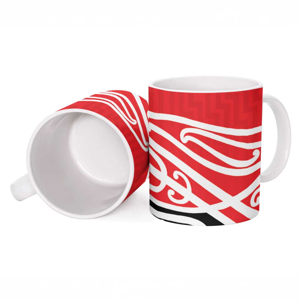 All Red New Zealand Kowhai Ngutukak Ceramic Mug - Polynesian Pride