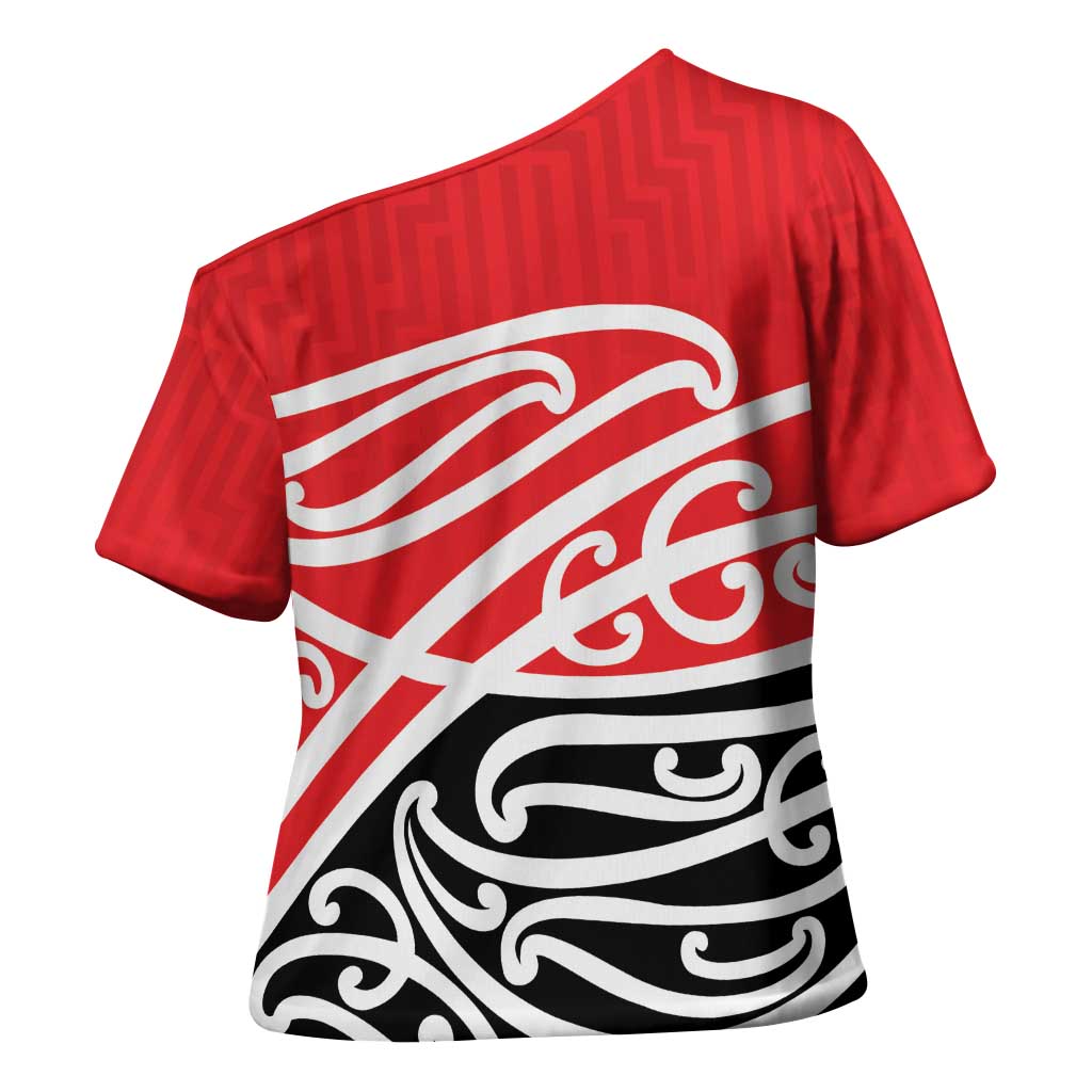 All Red New Zealand Kowhai Ngutukak Cross Shoulder Shirt - Polynesian Pride