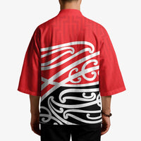 All Red New Zealand Kowhai Ngutukak Kimono - Polynesian Pride