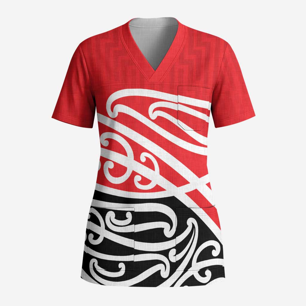All Red New Zealand Kowhai Ngutukak Scrub Top - Polynesian Pride