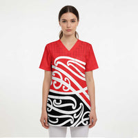 All Red New Zealand Kowhai Ngutukak Scrub Top - Polynesian Pride