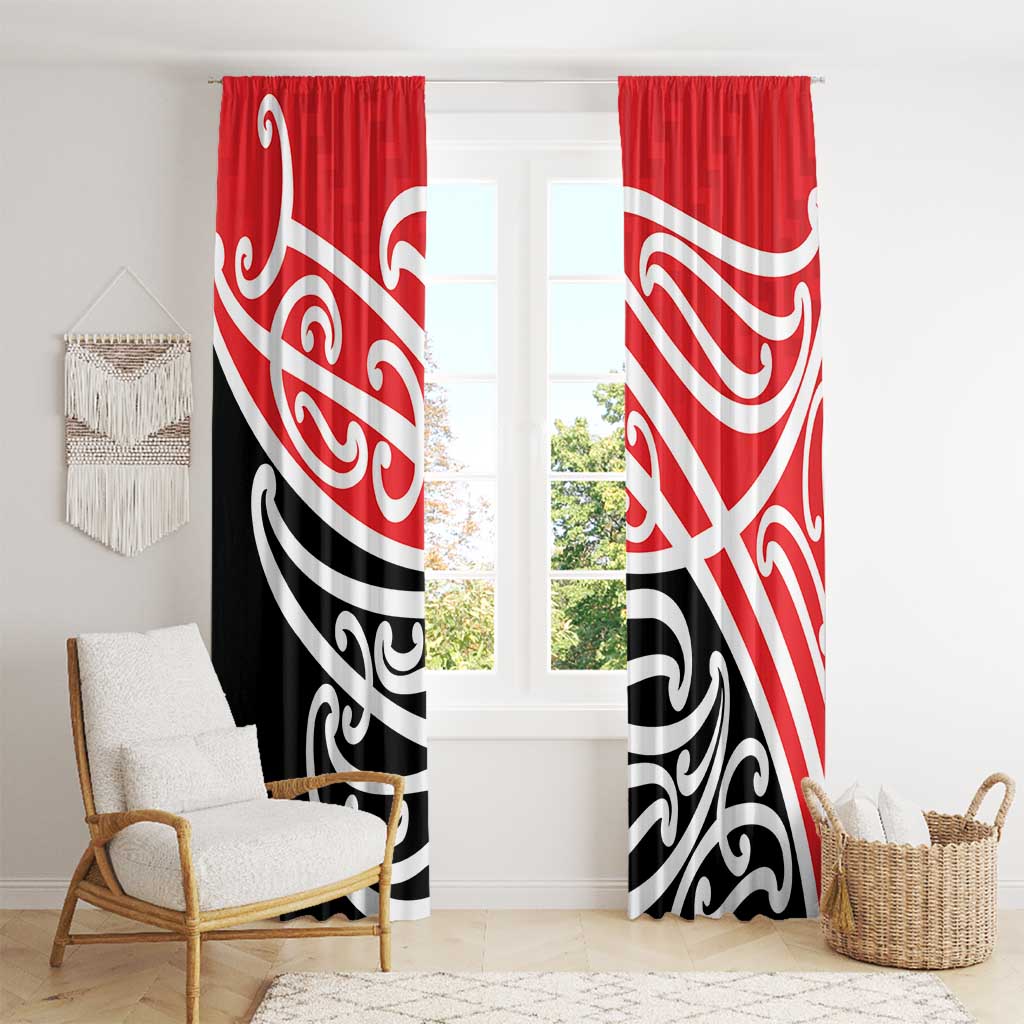 All Red New Zealand Kowhai Ngutukak Window Curtain - Polynesian Pride