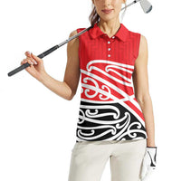 All Red New Zealand Kowhai Ngutukak Women Sleeveless Polo Shirt - Polynesian Pride