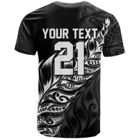 New Zealand Lawn Bowls Custom T Shirt Black Maori Warrior Tribal Silver Fern - Polynesian Pride