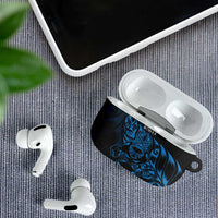 New Zealand Lawn Bowls AirPods Case Blue Maori Warrior Tribal Silver Fern - Polynesian Pride