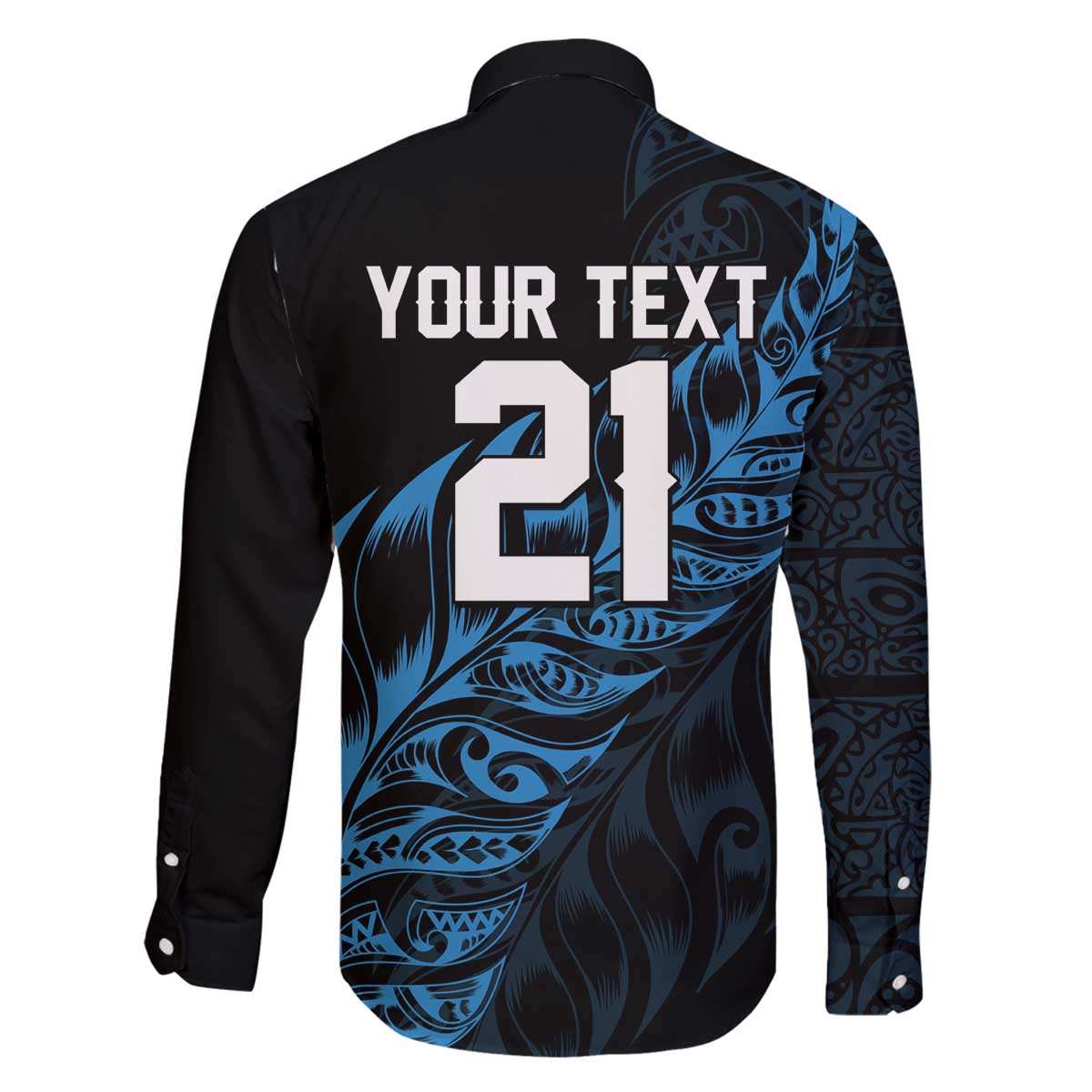 New Zealand Lawn Bowls Custom Family Matching Off The Shoulder Long Sleeve Dress and Hawaiian Shirt Blue Maori Warrior Tribal Silver Fern - Polynesian Pride