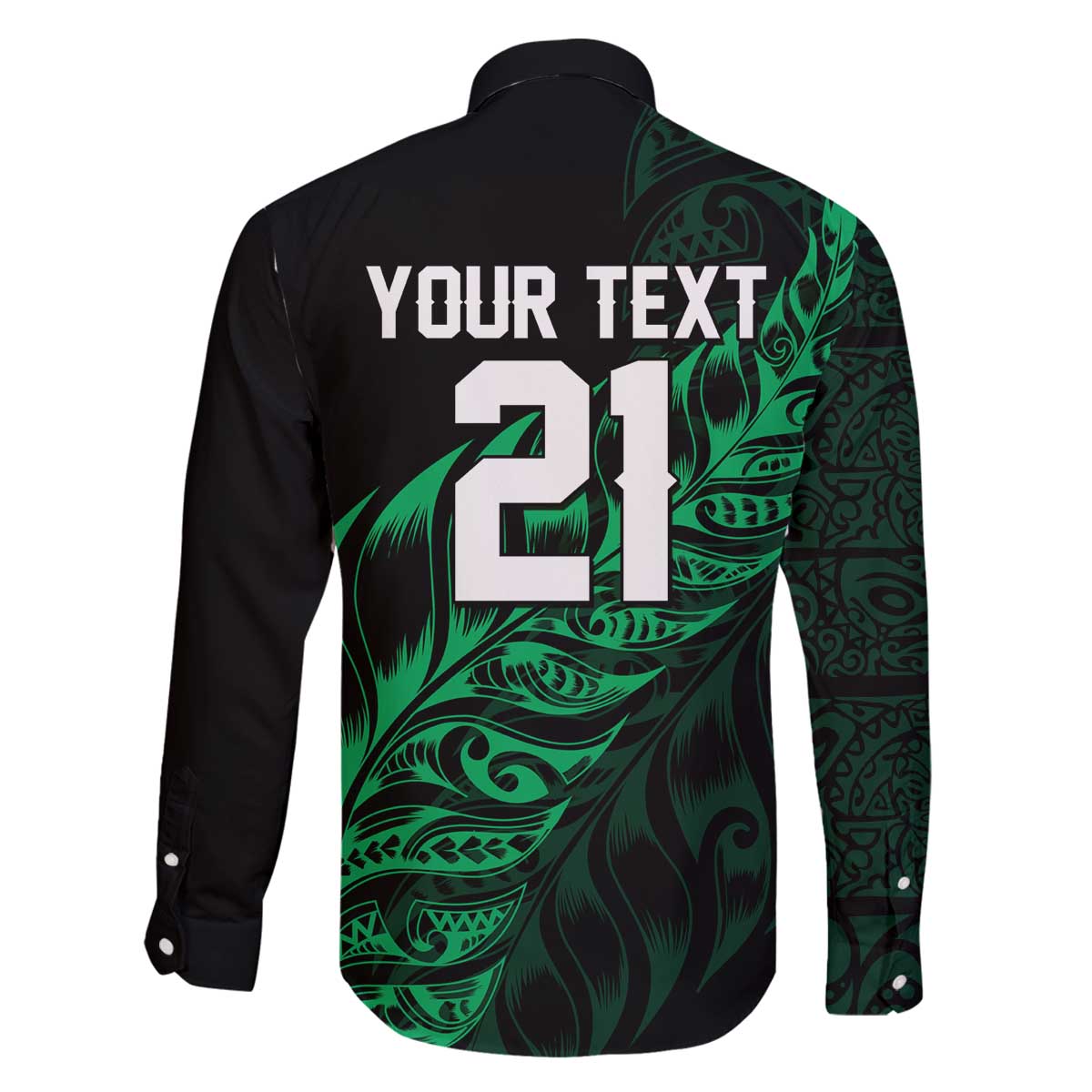 New Zealand Lawn Bowls Custom Family Matching Off The Shoulder Long Sleeve Dress and Hawaiian Shirt Green Maori Warrior Tribal Silver Fern - Polynesian Pride