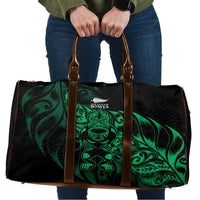New Zealand Lawn Bowls Travel Bag Green Maori Warrior Tribal Silver Fern - Polynesian Pride
