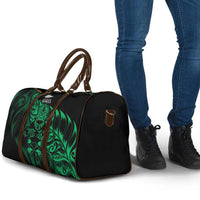 New Zealand Lawn Bowls Travel Bag Green Maori Warrior Tribal Silver Fern - Polynesian Pride