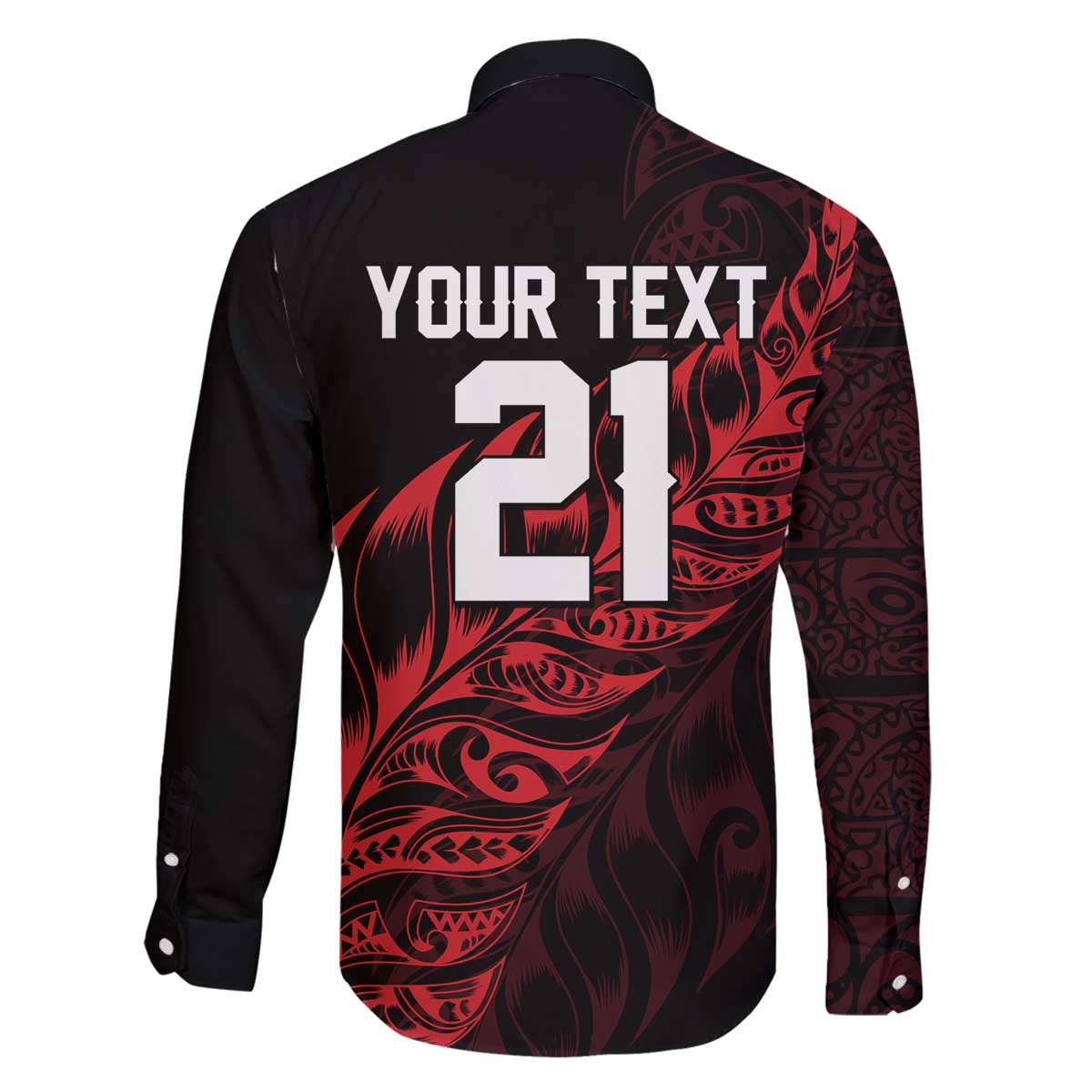 New Zealand Lawn Bowls Custom Family Matching Off The Shoulder Long Sleeve Dress and Hawaiian Shirt Red Maori Warrior Tribal Silver Fern - Polynesian Pride