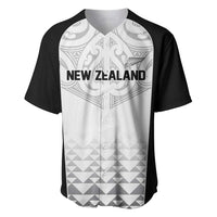 World Football 2026 New Zealand Custom Baseball Jersey All White Fern Maori Tribal - Polynesian Pride