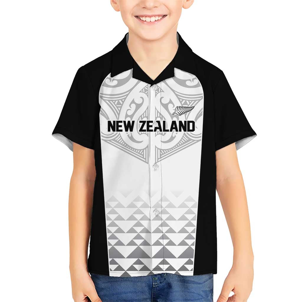 World Football 2026 New Zealand Custom Hawaiian Shirt All White Fern Maori Tribal - Polynesian Pride