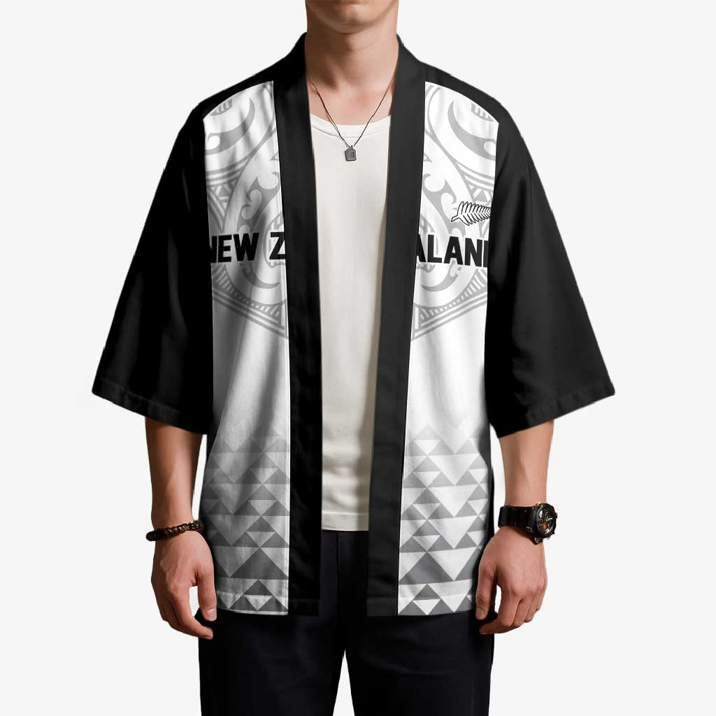 World Football 2026 New Zealand Custom Kimono All White Fern Maori Tribal - Polynesian Pride