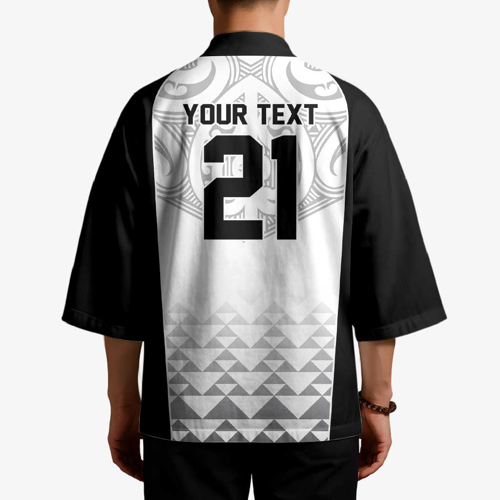 World Football 2026 New Zealand Custom Kimono All White Fern Maori Tribal - Polynesian Pride