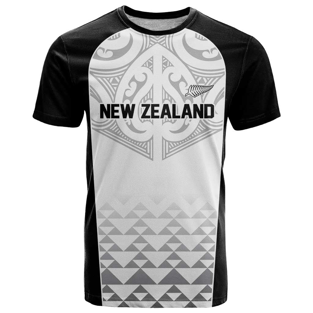 World Football 2026 New Zealand Custom T Shirt All White Fern Maori Tribal - Polynesian Pride