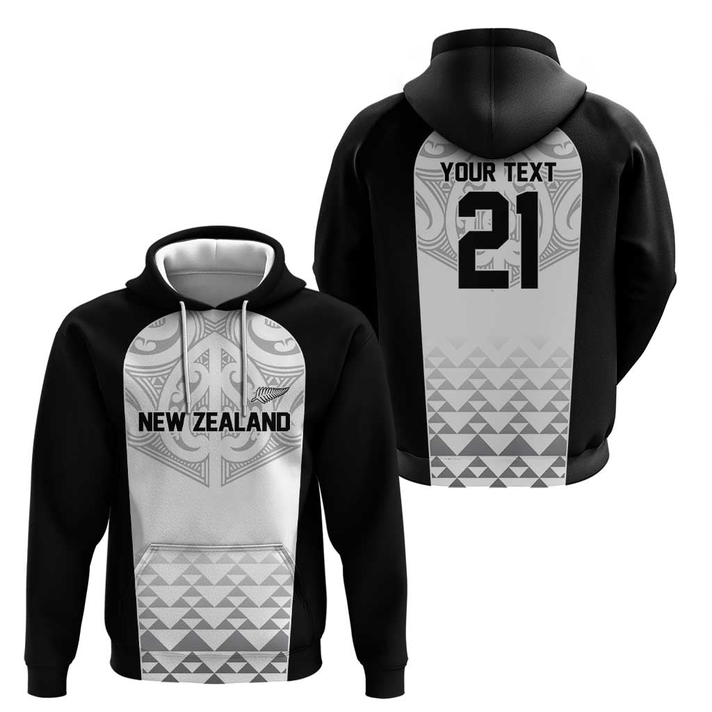 World Football 2026 New Zealand Custom Zip Hoodie All White Fern Maori Tribal - Polynesian Pride