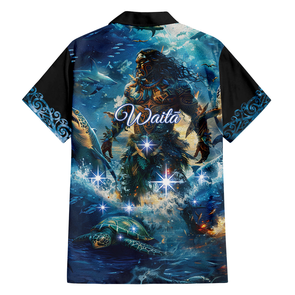 New Zealand Matariki Waita Family Matching Off The Shoulder Long Sleeve Dress and Hawaiian Shirt The Way Of The Water