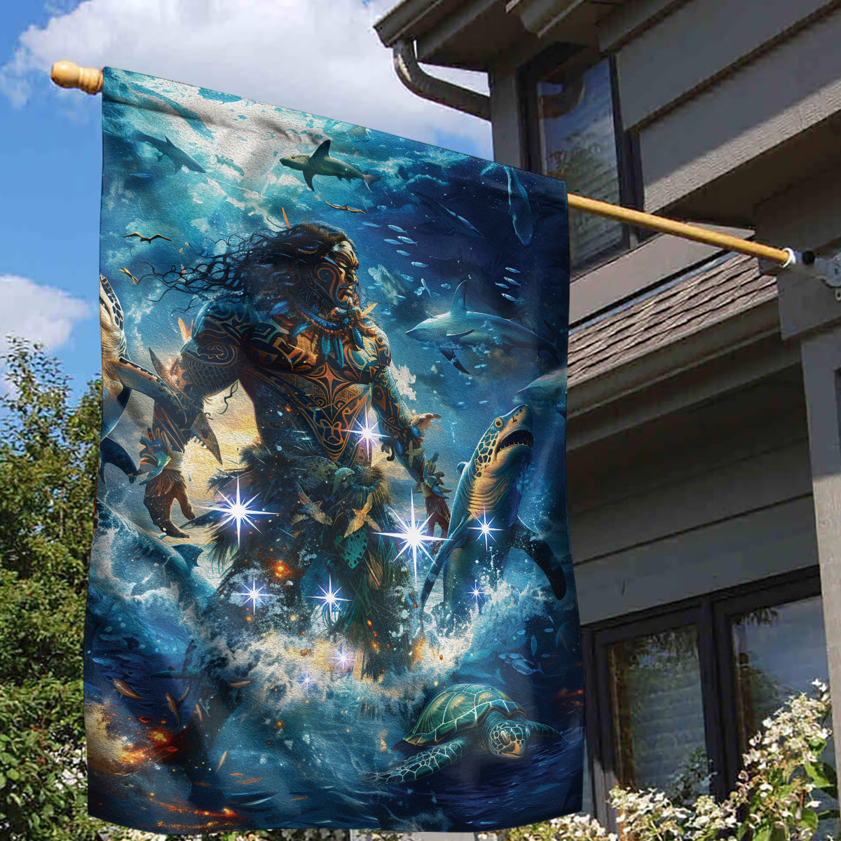 New Zealand Matariki Waita Garden Flag The Way Of The Water