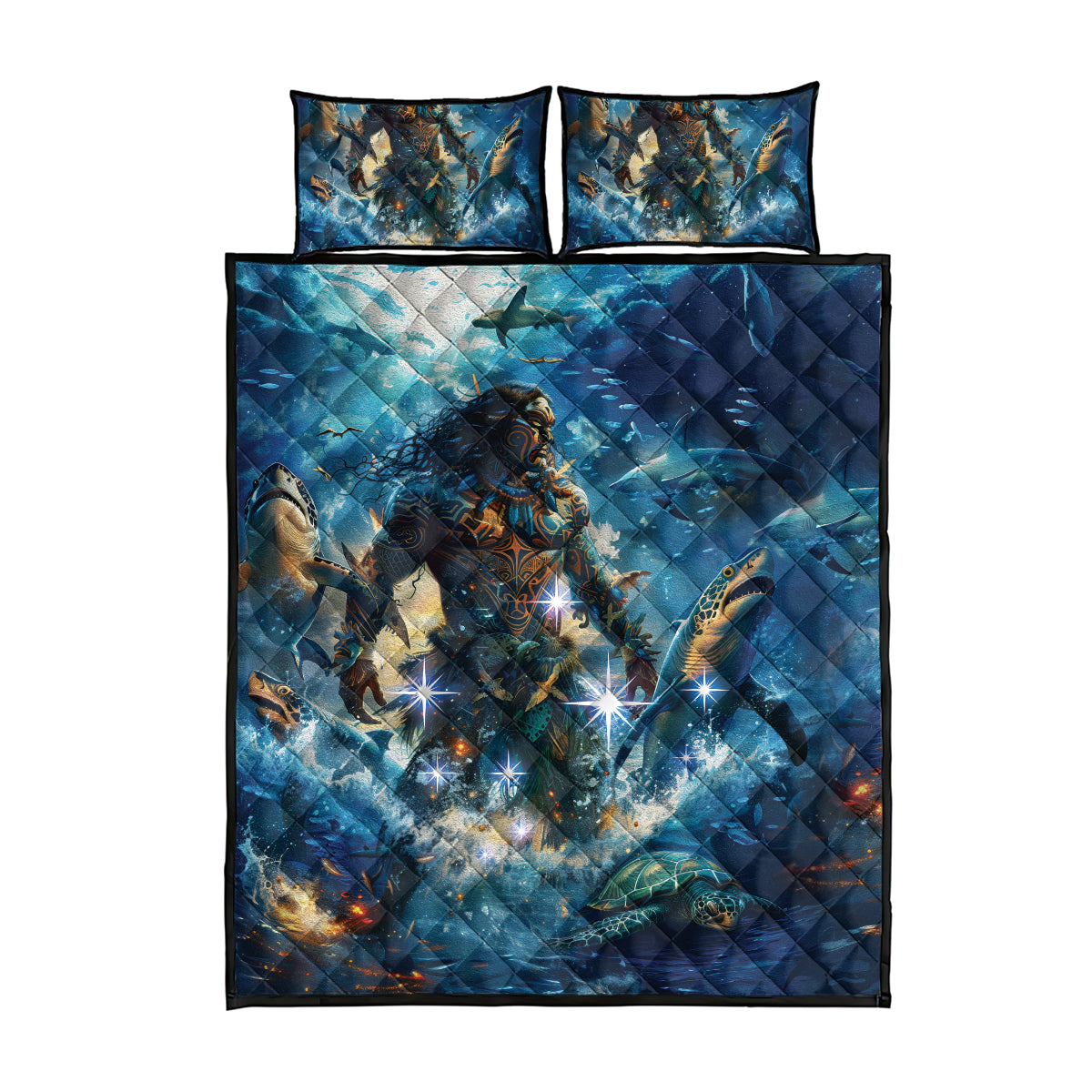 New Zealand Matariki Waita Quilt Bed Set The Way Of The Water