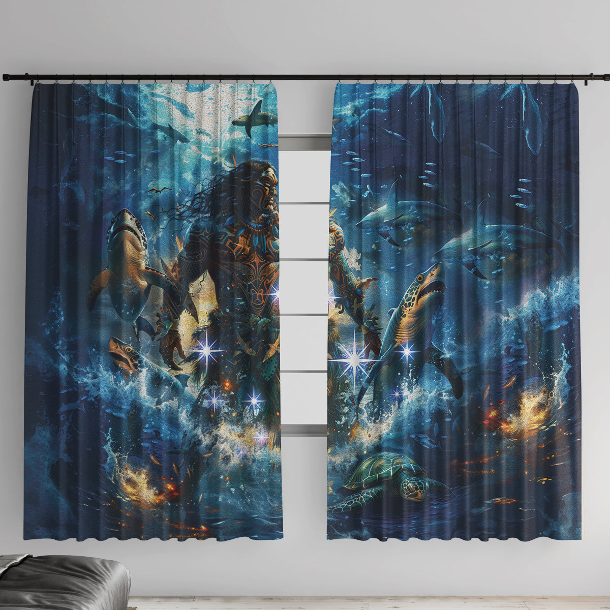 New Zealand Matariki Waita Window Curtain The Way Of The Water