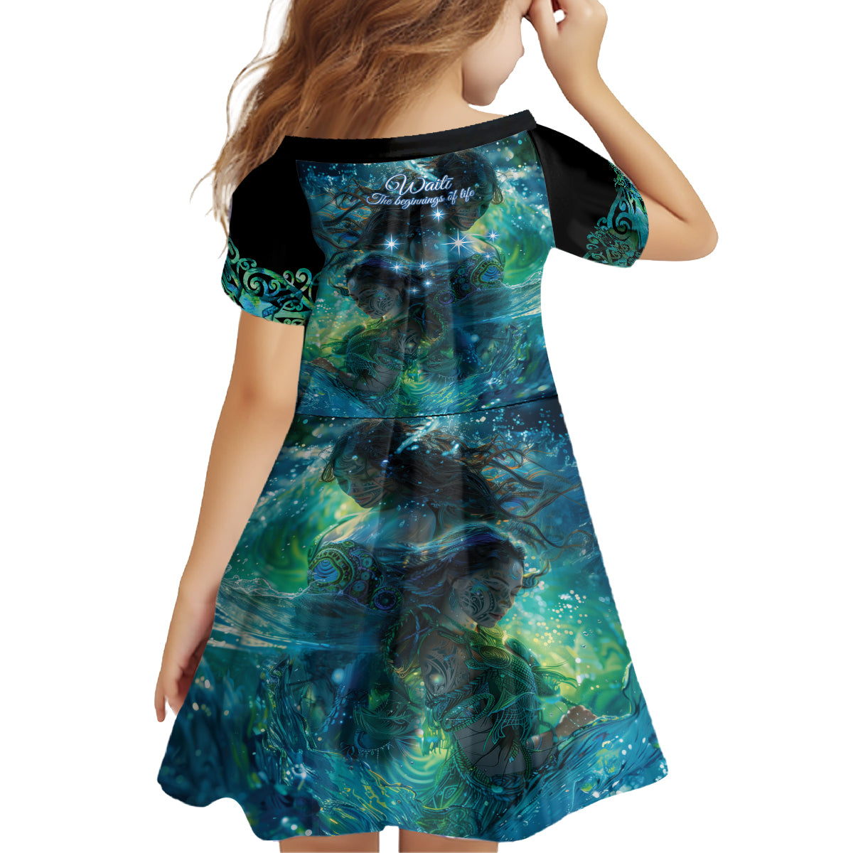 New Zealand Matariki Waiti Family Matching Summer Maxi Dress and Hawaiian Shirt The Beginnings Of Life