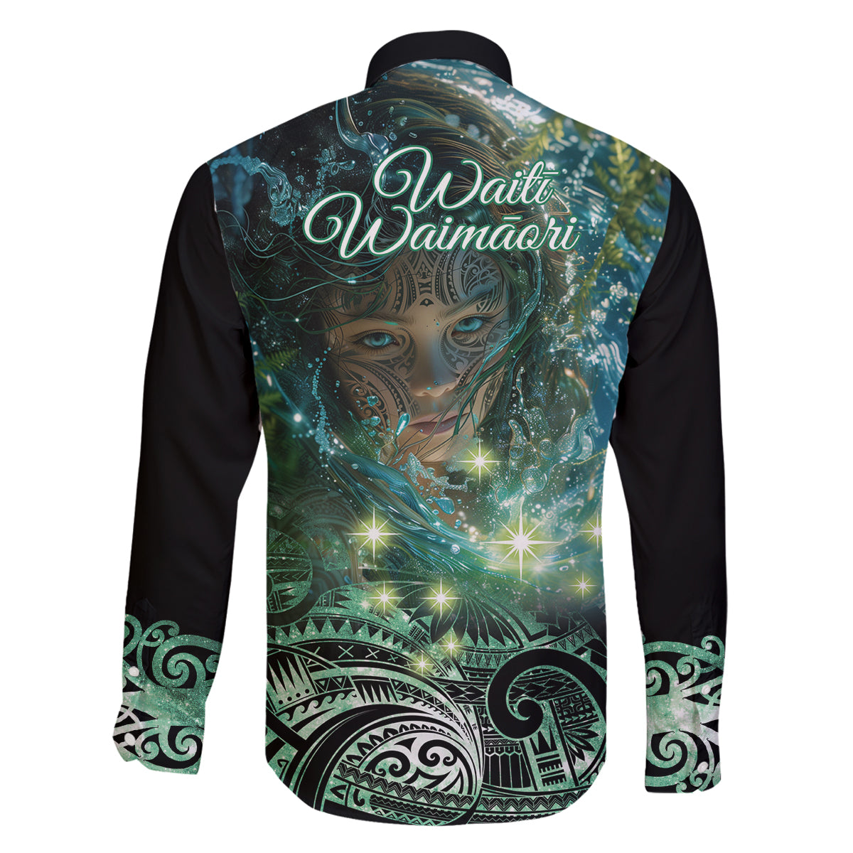 New Zealand Matariki Waiti Family Matching Off Shoulder Short Dress and Hawaiian Shirt Waimāori and The Origin Of Life