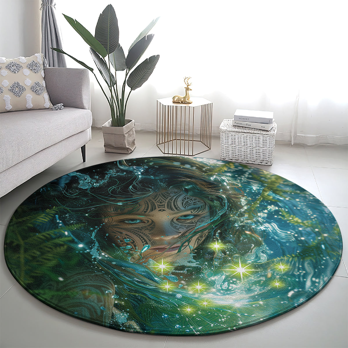 New Zealand Matariki Waiti Round Carpet Waimāori and The Origin Of Life