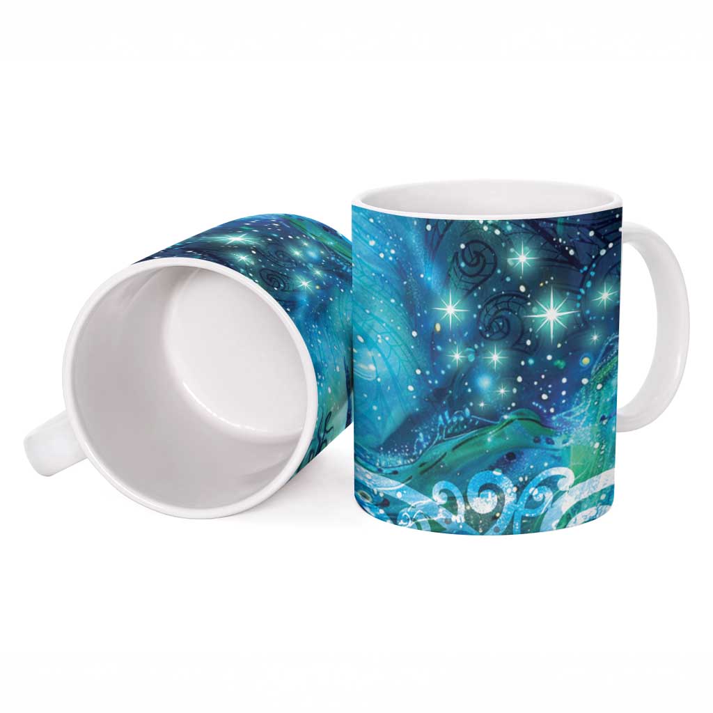 New Zealand Matariki Hiwa-i-te-rangi Ceramic Mug Titiro ki nga Whetu Wishing Star - Polynesian Pride