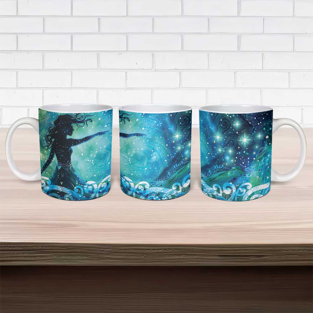 New Zealand Matariki Hiwa-i-te-rangi Ceramic Mug Titiro ki nga Whetu Wishing Star - Polynesian Pride