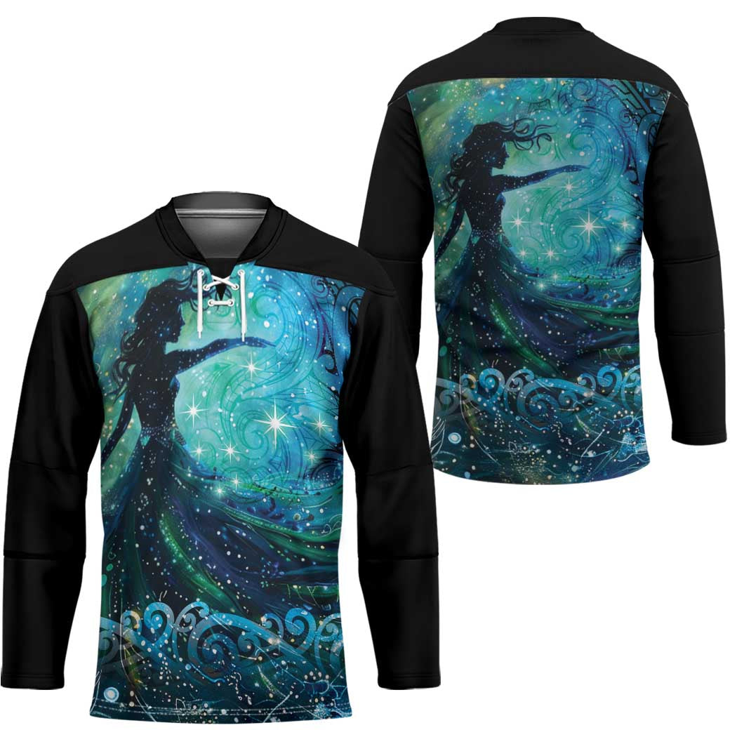 New Zealand Matariki Hiwa-i-te-rangi Hockey Jersey Titiro ki nga Whetu Wishing Star - Polynesian Pride
