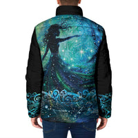 New Zealand Matariki Hiwa-i-te-rangi Padded Jacket Titiro ki nga Whetu Wishing Star - Polynesian Pride