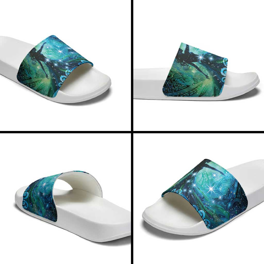 New Zealand Matariki Hiwa-i-te-rangi Slide Sandals Titiro ki nga Whetu Wishing Star - Polynesian Pride