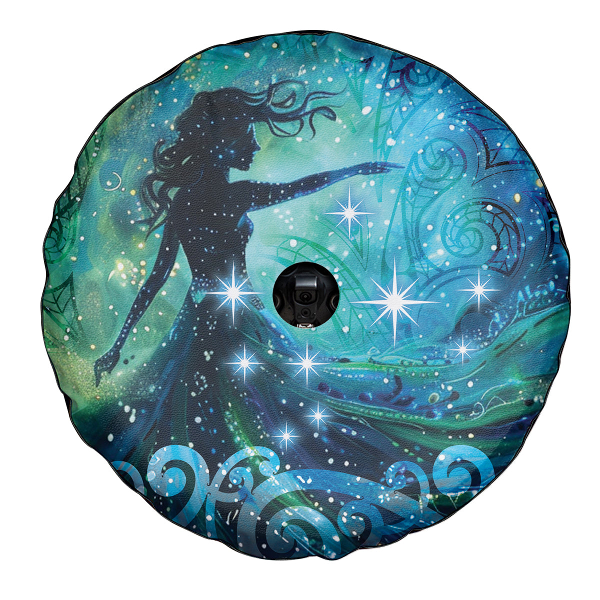 New Zealand Matariki Hiwa-i-te-rangi Spare Tire Cover Titiro ki nga Whetu Wishing Star